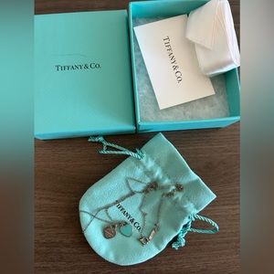Tiffany double heart necklace